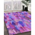 thumbnail image 3 of Ahgly Company Tapis d'Intérieur Lavable en Machine Carré Transitionnel Violet, 5 Pieds Carré, 3 of 7