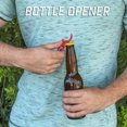 thumbnail image 3 of Key Ring Chain Keyring Keychain Metal Bar Tool New Bottle Open One Handed Gadgets Pumper Opener compatible with Machine Brick Happy Opener One Open Seller Mounted Bottle Openers Opener Automatic, 3 of 3