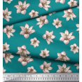 thumbnail image 3 of Soimoi Vert Poly Georgette Tissu Lys Imprimé Floral par Yard 42 Pouces de Large, 3 of 3