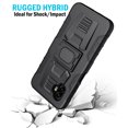 thumbnail image 4 of Case for Galaxy XCover 6 Pro, Nakedcellphone Rugged Ring Grip Cover with Stand [Built-In Mounting Plate] for Samsung XCover6 Pro Phone (2022, SM-G736) - Black, 4 of 9