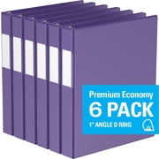 Davis Group, Premium Economy, classeur à anneaux en D, 6 paquets, 1"