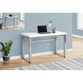 thumbnail image 1 of Monarch Specialties Computer Desk, Home Office, Standing, Adjustable, 48"l, Work, Laptop, Metal, Laminate, White, Grey, Contemporary, Modern, 1 of 9