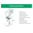 thumbnail image 3 of Automotive High Atomization 1.7/2.0/2.5mm Top Coat Spray Gun Pneumatic Upper Pot Spray Gun ,Easy to Use, 3 of 4