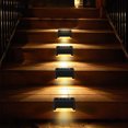 thumbnail image 4 of Dvkptbk Solar Light Solar Decks Lights Fence Post Lights Outdoor Lighting Garden Decorative Warm Light- Permanent All Night (4Pack) Lighting & Ceiling, 4 of 8