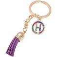 thumbnail image 3 of 26 Letters A-Z Decorative Alphabet Initial Charm Keychain for Women Girls Men Teenager Gift, 3 of 4