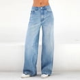 thumbnail image 1 of RKSTN Womns Pants Mid Ripped Frayed Hem Casual Jeans Trousers Lightweight Soft Workout Pants, 1 of 9