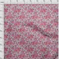 thumbnail image 4 of oneOone Cotton Cambric Pink Fabric Florals Craft Projects Decor Fabric Printed By The Yard 56 Inch Wide, 4 of 4