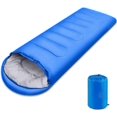 thumbnail image 1 of Sac de Couchage, Sacs de Sommeil Légers 3 Saisons pour Temps Humide, Remplis de Microfibre 5-20 Degrés pour Sac à Dos/randonnée/camping/avec Sac de Compression, Bleu, 1 of 5