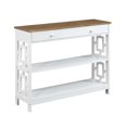 thumbnail image 2 of Pemberly Row Table Console Contemporaine à un Tiroir, Fini Bois Blanc, 2 of 7