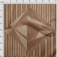 thumbnail image 4 of oneOone Cotton Silk Brown Fabric Geometric Diamond With Stripes Fabric For Sewing Printed Craft Fabric By The Yard 42 Inch Wide, 4 of 4