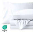 thumbnail image 4 of Bare Home Washed Sheet Set - Premium 1800 Collection - Deep Pocket - 3 Piece - Twin XL, White, 4 of 6