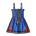 thumbnail image 1 of LOVZFMLL Girl's Pattern Long Sleeves Velvet Court Style Dress, 1 of 6