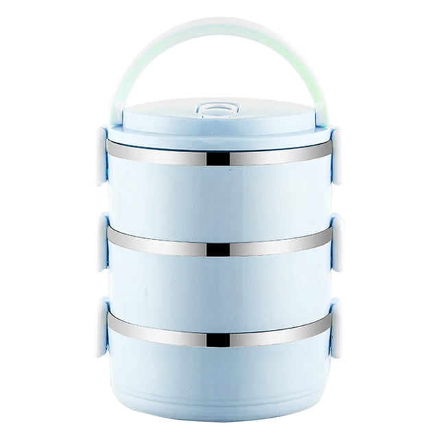 Bento Stainless Steel Lunch Box Portable Circular Fresh-Keeping Insulated Student Office Worker Bento Boxes