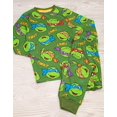 thumbnail image 2 of Teenage Mutant Ninja Turtles Boys Green Character Short Sleeve Long Leg Pyjama Set (7-8 Years), 2 of 6