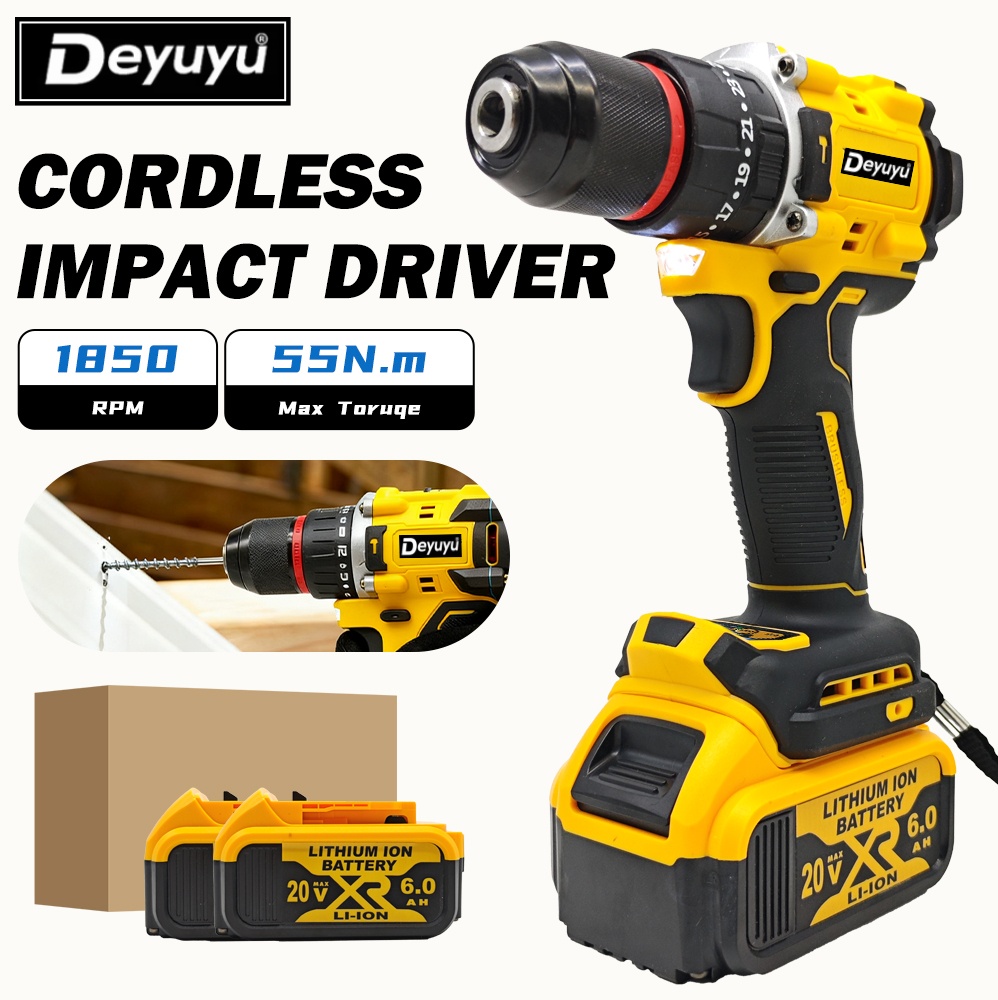 20V Brushless Cordless Drill Driver Compact Electric Power Tool (Bare Tool Only)