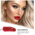 thumbnail image 4 of 3Pcs Black Lipstick Tube Set Lip Gloss High Pigmented Velvety Creamy Lipstick Proof & Non Stick Lip Stain Colors & Color Lips Makeup 2Ml*3Pcs, Color Lipstick, 4 of 5