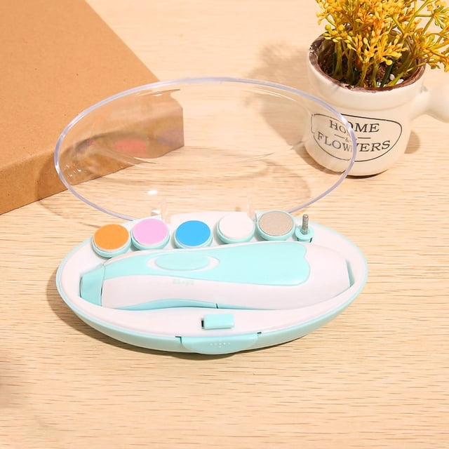Baby Electric Nail Trimmer Infants Nail File Baby Electric Nail Clippers Newborn Electric Nail Trimmer Newborn Infants Nail File LED Baby Nail File Electric Nail Trimmer Manicure