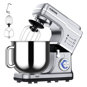 Mélangeur de position, Acekool 7.5 Qt 10 Mélangeur électrique à tête à inclinaison de vitesse, argent
