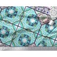 thumbnail image 2 of Soimoi Velvet Fabric Tiles Moroccan Decor Fabric Printed Yard 58 Inch Wide, 2 of 2