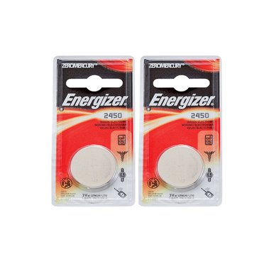 2 x Piles Energizer CR2450, Pile au Lithium 2450
