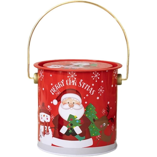 DIANWUDG Christmas Vintage Cookies Jar Cookiess Jars For Kitchen Counter Airtight Jar Cookies Containers Cookies Tin With Lids For Gift Giving Large Cookies