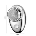 thumbnail image 3 of Fasiaou New Model Mini Electric Shaver, Electric Mini Portable Razor, Pocket Size Washable Double Head Razor, Rechargeable Waterproof Compact Electric Shaver for Home, Car, Travel (Silver), 3 of 9
