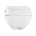 thumbnail image 5 of FYEGRE Women's High Waisted Bikini Bottom Tummy Control Ruched Bathing Suit Swim Bottom White M, 5 of 5