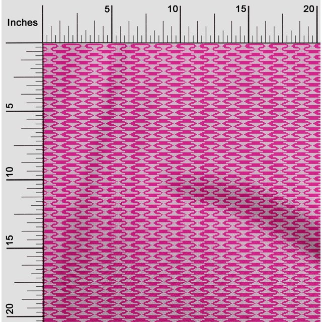 oneOone Cotton Poplin Fabric Triangle Kasuri Decor Fabric Printed BTY 56 Inch Wide