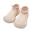 thumbnail image 2 of NOKIO Toddler Baby Boys Girls First Walking Shoes Ruffled Solid Color Non-Slip Soft Sole PreWalking Sneaker for Baby, 2 of 3