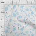 thumbnail image 1 of oneOone Cotton Silk Sky Blue Fabric Leaves & Flower Craft Projects Decor Fabric Printed By The Yard 42 Inch Wide, 1 of 4