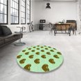 thumbnail image 4 of Ahgly Company Machine Washable Indoor Rectangle Transitional Mint Green Area Rugs, 2' x 4', 4 of 7