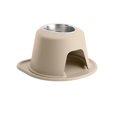 thumbnail image 1 of WeatherTech Système d'Alimentation pour Animaux à Hauteur Unique, Support de 8 Pouces de Hauteur - Acier Inoxydable - Beige, 1 of 1