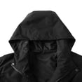 thumbnail image 4 of WRKEKC Men's Heavy-Duty Waterproof Workwear Raincoat Hooded Jacket with Multiple Utility Pockets for All-Weather Outdoor Construction and High-Visibility Work Commute Black XL, 4 of 7