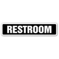 thumbnail image 1 of SignMission A-24-SS-Restroom Restroom Metal Sign for Bathroom Powder Room Latrine, 1 of 1