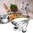 thumbnail image 1 of Riforla 5Pcs/set Stainless Steel Kitchen Cooking Tools Utensil Set Spatula Spoon Scoop Tableware Silver One Size, 1 of 7