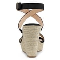 thumbnail image 3 of BLISSFUL STEP Sandales Compensées Espadrilles à Bride Arrière à Brides Croisées pour Femmes, 3 of 7