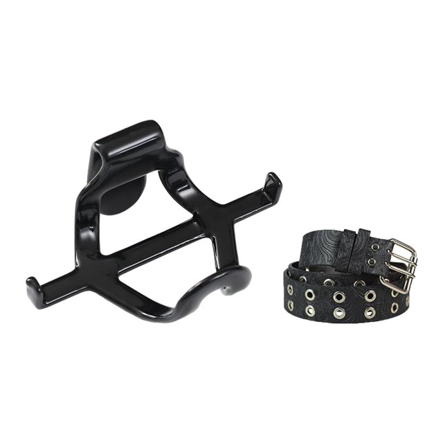 Yinanstore Erhu Waist Support Practical Support Stand Portable Hanger Bracket Rack Walking Belt Musical Hook for Erhu Performances Black
