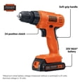 thumbnail image 2 of BLACK+DECKER LD120VA 20V MAX* Powerconnect Cordless Drill/Driver with 30 Piece Accessory Kit, 2 of 5