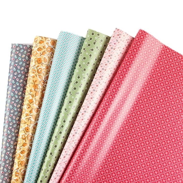 Feuilles de Papier d'Emballage, Papier d'Emballage d'Anniversaire Inclus 6 Pcs Papiers d'Emballage Cadeau, Ruban Papier d'Emballage Cadeau