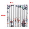 thumbnail image 3 of Abbracc 2x Imperméable Tissu Polyester Salle de Bain Rideau de Douche Décor 9 Crochets Style4, 3 of 9
