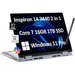 Dell Inspiron 7440, 14" FHD+ 2-IN-1 Intel Graphics, 7 150U, 16GB, 1TB NVME
