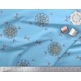 thumbnail image 2 of Soimoi Rayon Fabric Leaves & Mandala Decorative Print Sewing Fabric Yard 56 Inch Wide, 2 of 3