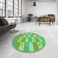 thumbnail image 4 of Ahgly Company Tapis Rectangulaire Lavable en Machine Intérieur Vert Transitionnel, 2 Pieds x 3 Pieds, 4 of 7
