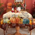 thumbnail image 3 of Fall Tablecloth, Fall Tablecloths for Rectangle Tables, Fall Table Cloths Rectangle 60 x 84 Inch, Autumn Pumpkin Thanksgiving Tablecloth, 3 of 5