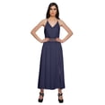 thumbnail image 1 of Moomaya Robe à Bretelles Spaghetti Fendue sur le Côté pour Femmes Grande Taille Vêtements Unis, 1 of 6