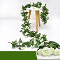 thumbnail image 3 of Artificial Rose Garland Hanging Simple Faux Rose Vine Floral Garland Decoration, 3 of 10