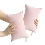 Bovemsi Clearance 2 Pack Microfiber Soft Tiny Pillows Machine Washable Travel Pillows 11 X 7 Red