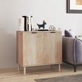 thumbnail image 2 of HOMCOM Armoire d'Appoint, Armoire de Rangement avec Tablette Réglable, Chêne, 2 of 9