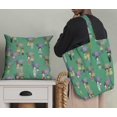 thumbnail image 5 of Soimoi Green Poly Georgette Fabric Monsoon Theme Human Figure Decor Fabric Printed Yard 42 Inch Wide, 5 of 5