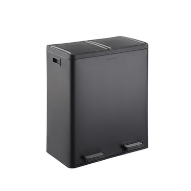 The Step N' Sort Large Capacity 70 L, 2 Compartment Trash and Recycling Bin